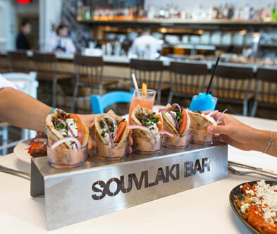 A rack of Souvlaki